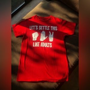 Red Rock Paper Scissors T-shirt